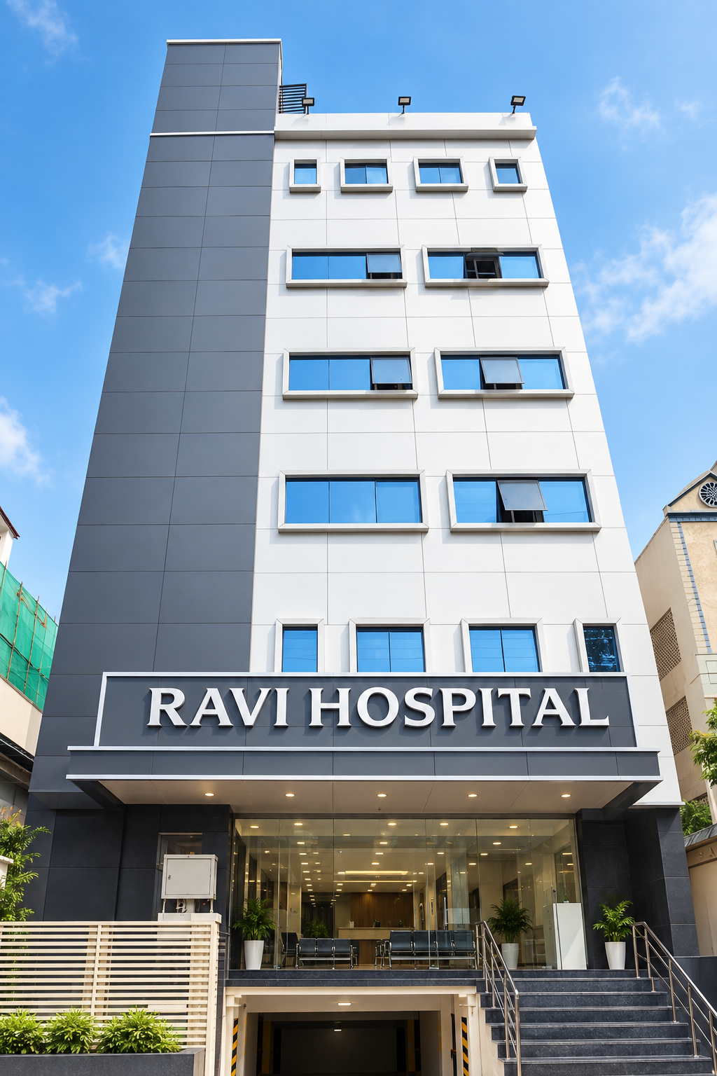 Ravi Hospital building, Kukatpally